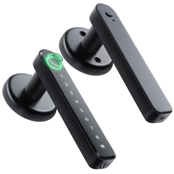SMART DOOR LOCK - NEW - Fingerprint Password Key - Easy Install - Ironzon F190 - Picture 1 of 6